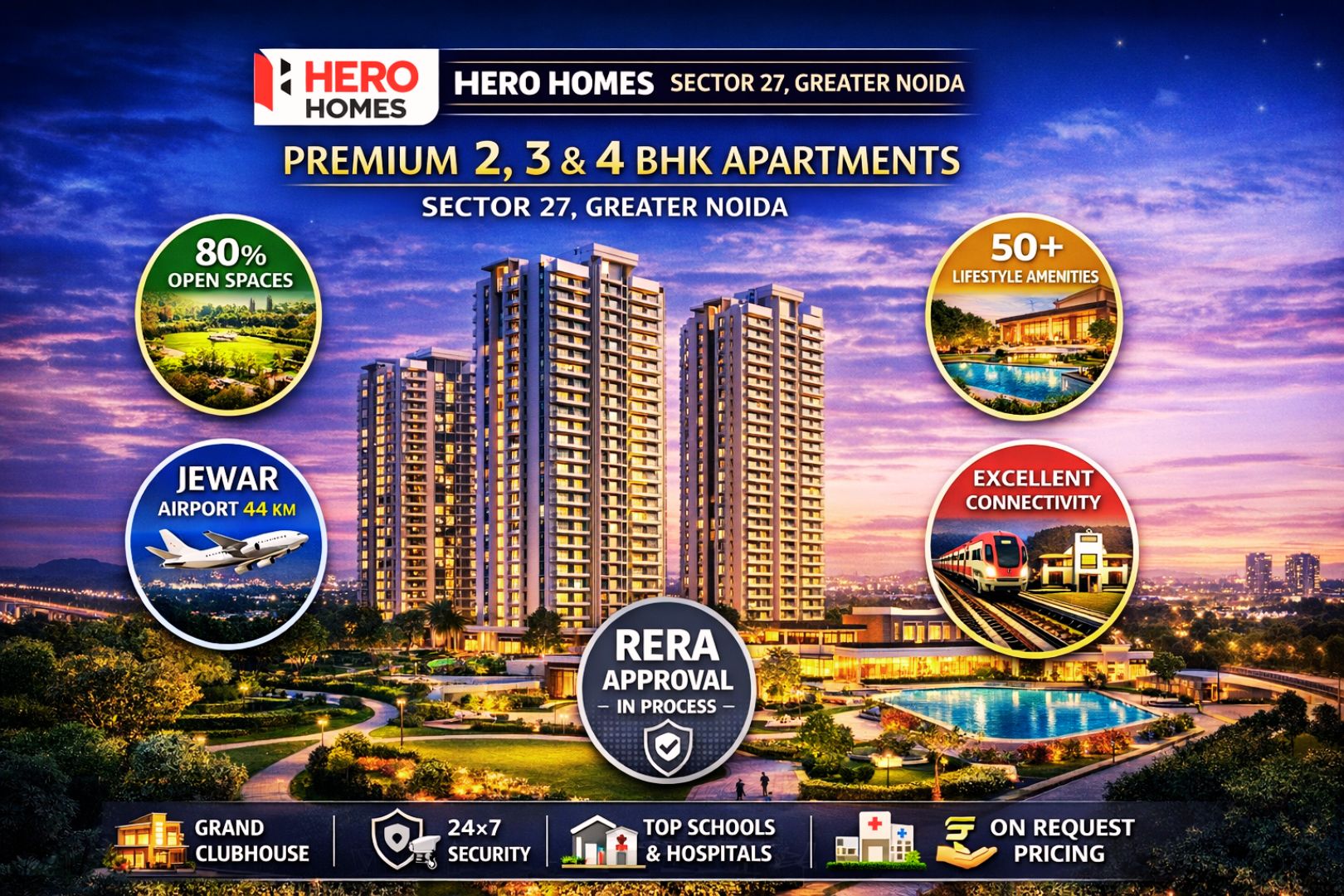 Hero Homes Greater Noida: Functional Urban Living Space