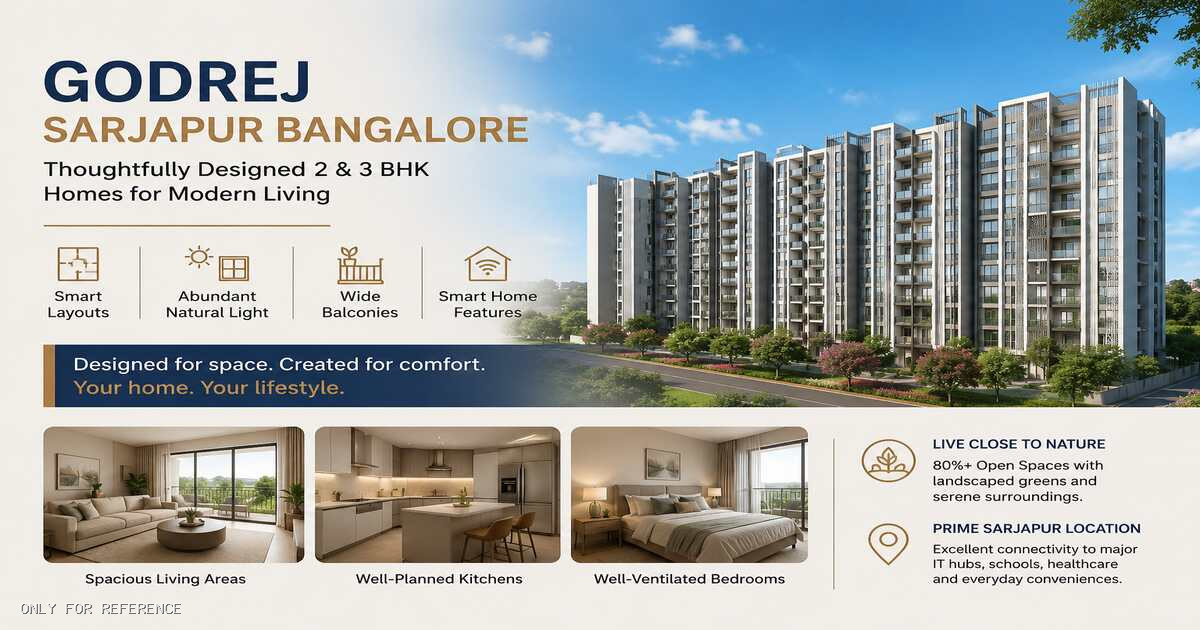 Godrej Sarjapur Bangalore: Smart Layouts With Better Living